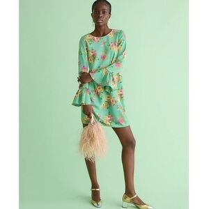 J. Crew Winter Garden Dress in Lavish Rose Sz 0